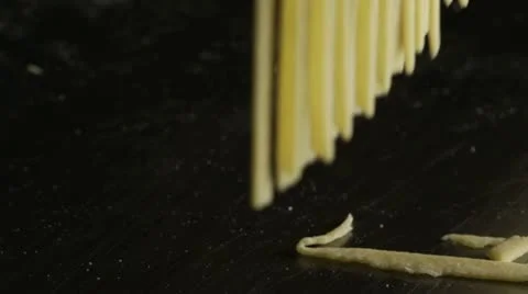 Pasta Maker Bottom Pasta Stock Footage 12273337