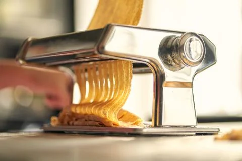 Pasta maker machine. 写真素材