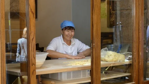 Pasta Making in Italy Video stock 112748213