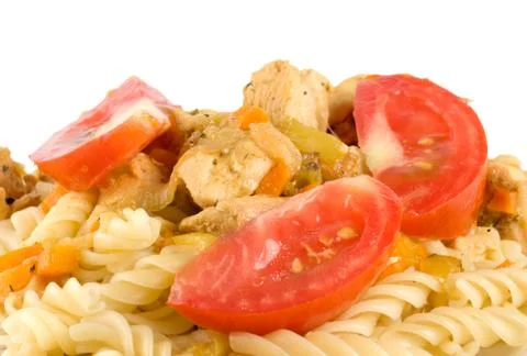 Pasta with meat Stock Photos