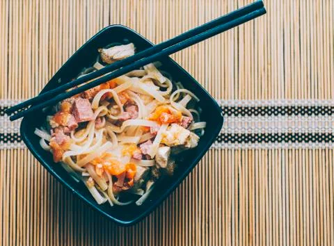 Pasta With Meat Stock Photos