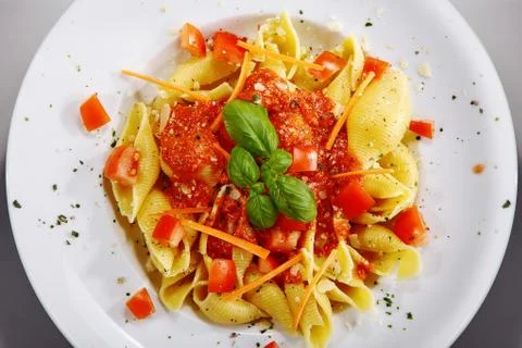 Pasta menue Stock Photos