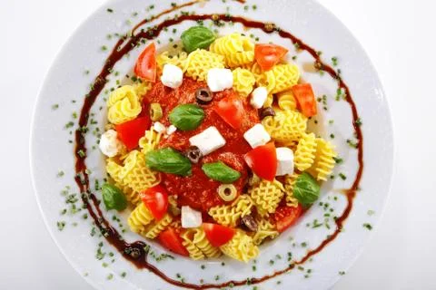 Pasta menue Stock Photos