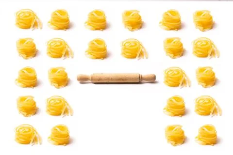 Pasta noodles pattern Stock Photos