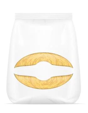 Pasta in packaging illustration Stock Illustration