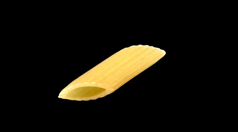 Pasta penne isolated Stock Footage 34372903