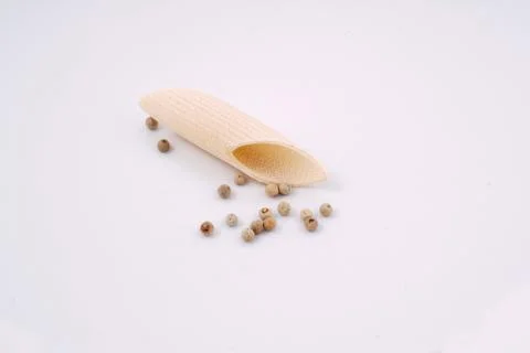 Pasta with pepperballs Stock Photos