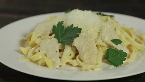 Pasta on a plate Stock Footage 150182120