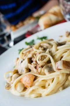 Pasta plate Foto stock