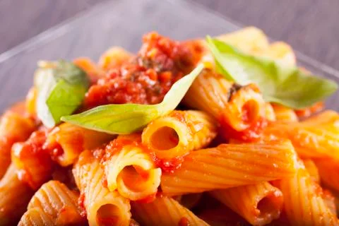 Pasta on a plate Stock Photos