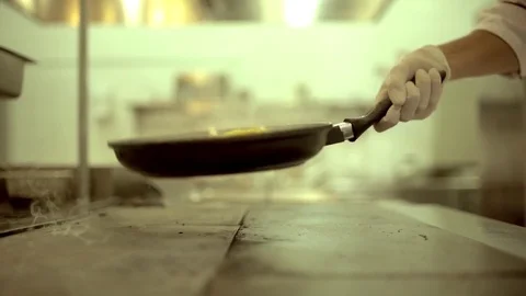 Pasta Preparation on the Pan. Stock Footage 82168312