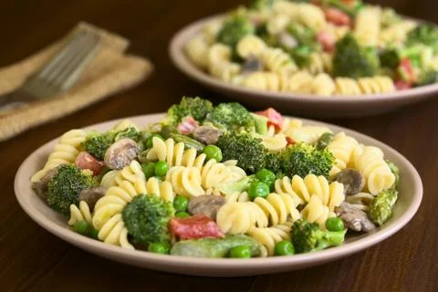 Pasta Primavera Stock Photos