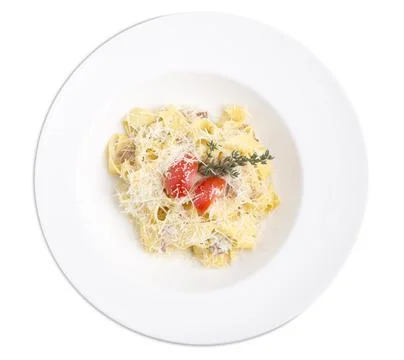 Pasta with rabbit. Stock Photos