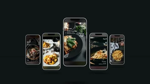 Pasta Restaurant Stories Stock After Effects