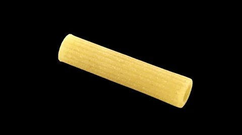 Pasta rigatoni isolated Video stock 34377031