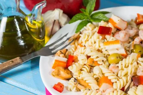 Pasta salad Stock Photos