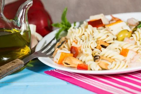 Pasta Salad Stock Photos