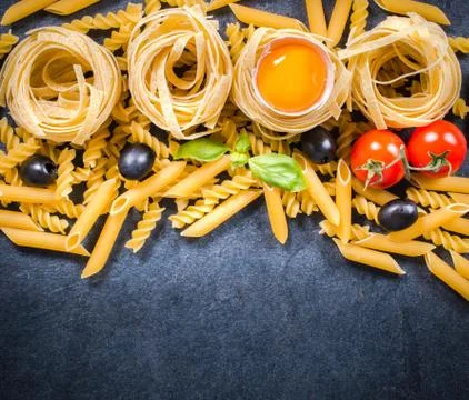 Pasta set up Stock Photos