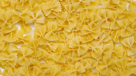 Pasta in the shape of bows Stock Footage 36476207