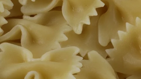 Pasta in the shape of butterflies Stock Footage 95876234
