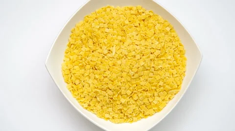 Pasta in the shape of a square Stock Footage 35508755