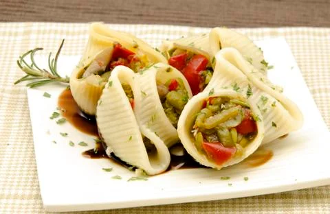 Pasta shells Stock Photos