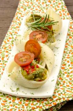 Pasta shells Stock Photos