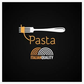 Pasta Spaghetti On Fork Background Stock Illustration