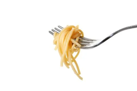 Pasta spaghetti fork Foto stock