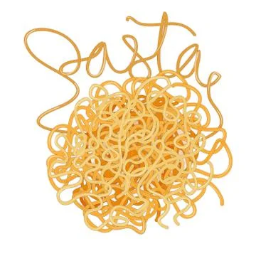 Pasta. Spaghetti vector illustration Stock Illustration