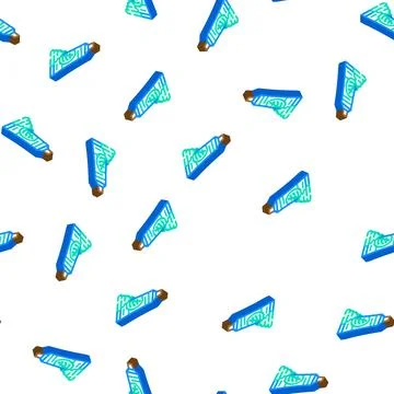 Pasta spinach isometric icon seamless pattern Stock Illustration