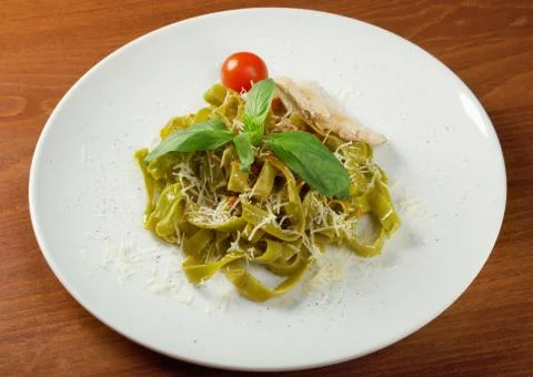 Pasta tagliatelle Foto stock