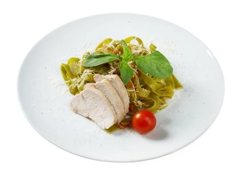 Pasta tagliatelle Fotos Stock