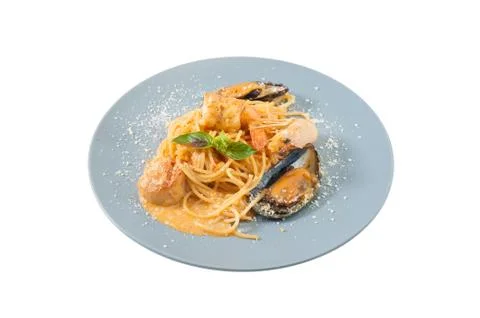 Pasta in Thai style Stock Photos