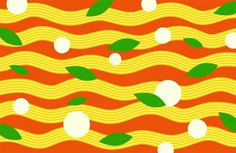 Pasta with tomato sauce Stock Illustration