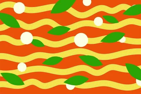Pasta with tomato sauce Stock Illustration