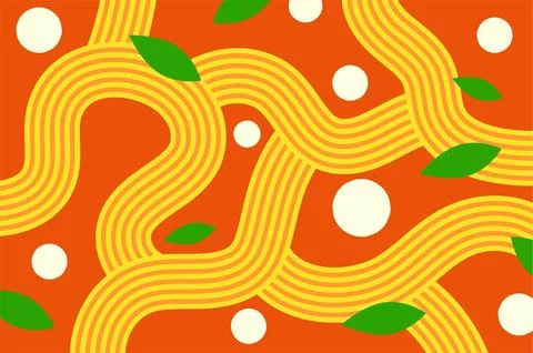 Pasta with tomato sauce Stock Illustration