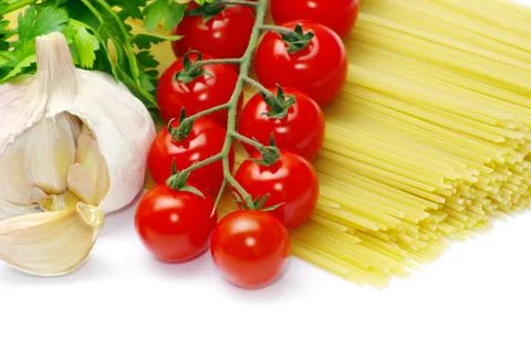 Pasta with tomatoes Foto stock