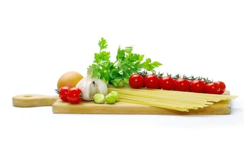 Pasta with tomatoes Stock Photos