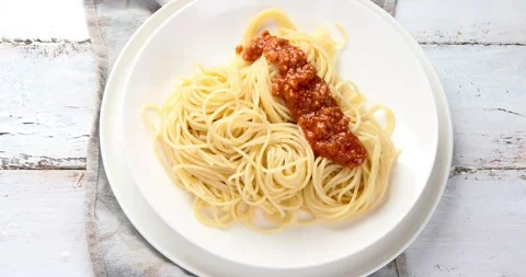 Pasta. Top view, stop motion	 Stock Footage 152881439