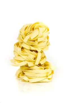 Pasta tower isolated Stock Photos