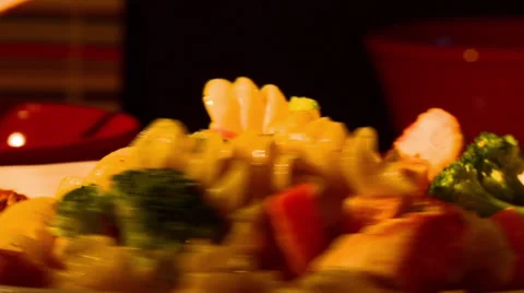 Pasta turn fast 2 Stock Footage 35178452