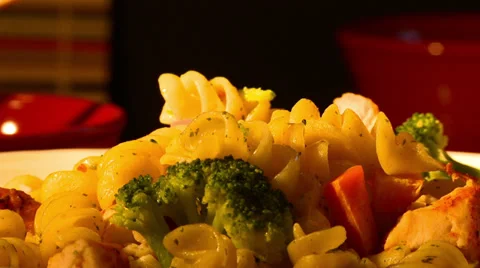 Pasta turn slow 1 Stock Footage 35178558