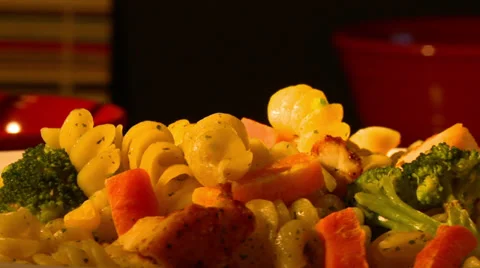 Pasta turn slow 2 Stock Footage 35178439