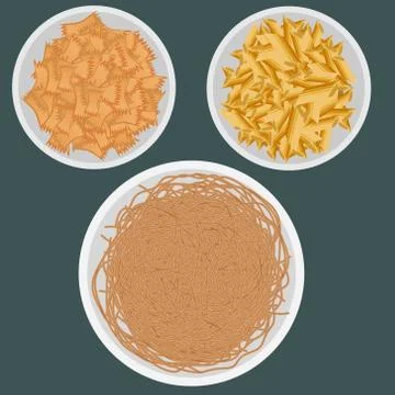 Pasta vector set illustration Stock Illustration