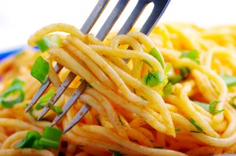 Pasta with vegetables Stock Photos