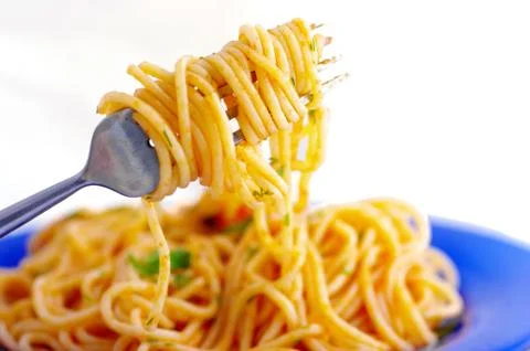 Pasta with vegetables Stock Photos