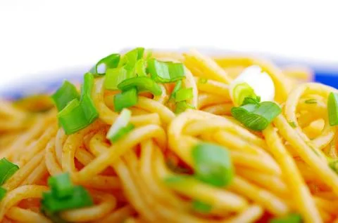 Pasta with vegetables Stock Photos