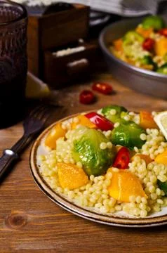Pasta with vegetables Stock-Fotos