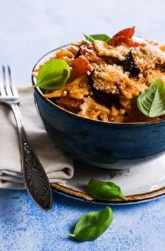 Pasta with vegetables Stock Photos